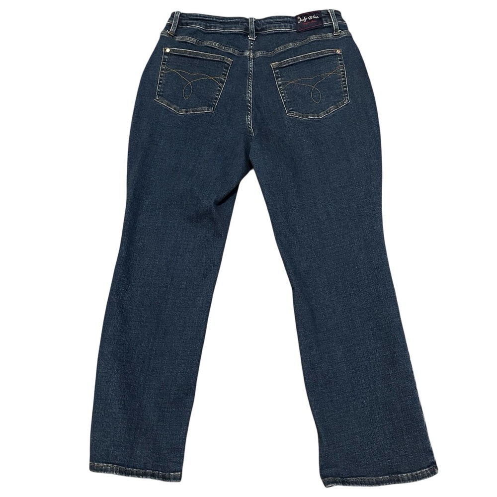 Judy Blue Classic Dark Blue Women's Straight-Leg Jeans - Picture 2 of 6